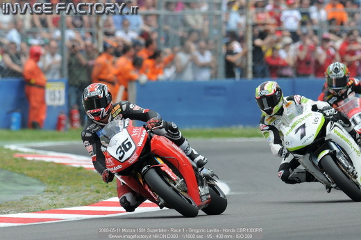 2008-05-11 Monza 1581 Superbike - Race 1 - Gregorio Lavilla - Honda CBR1000RR